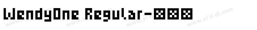 WendyOne Regular字体转换